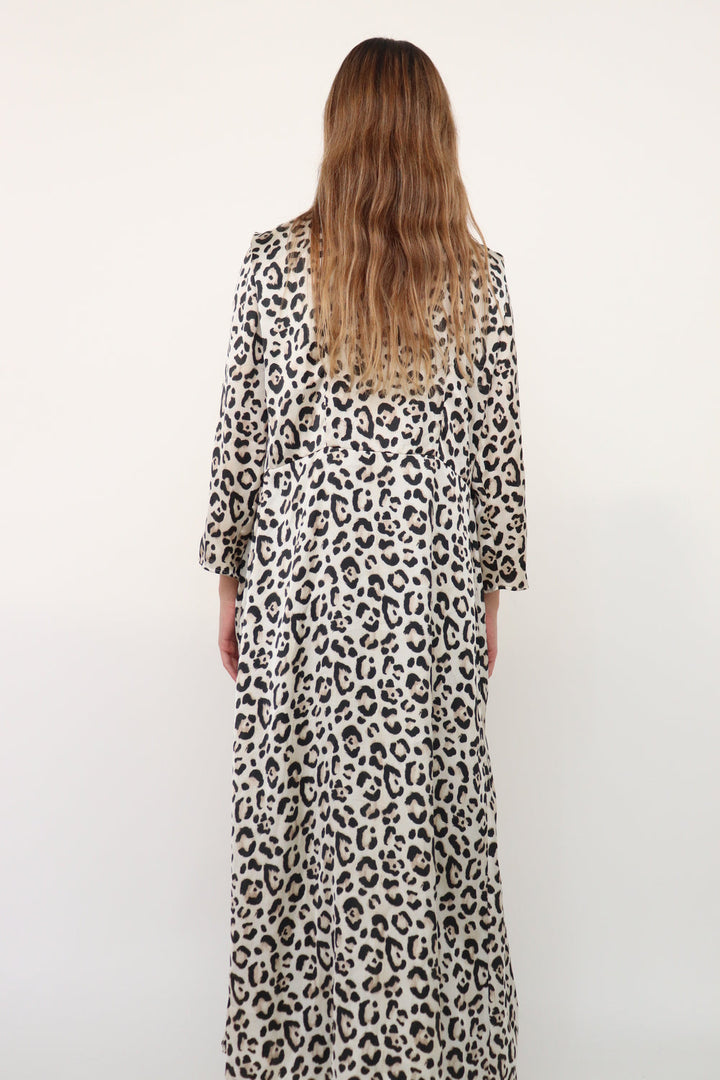 Kimono Satinado Leopardo