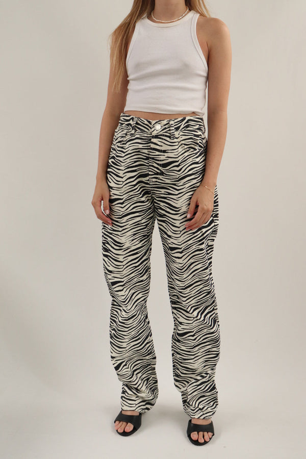 Pantalon Estampado Zebra