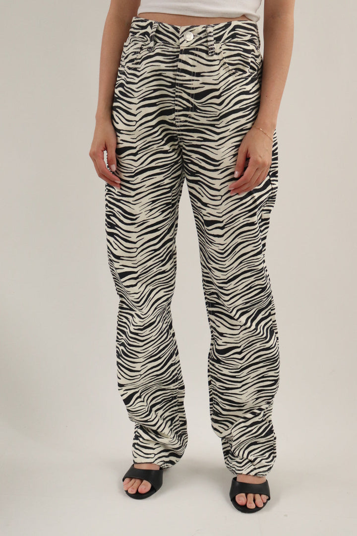 Pantalon Estampado Zebra