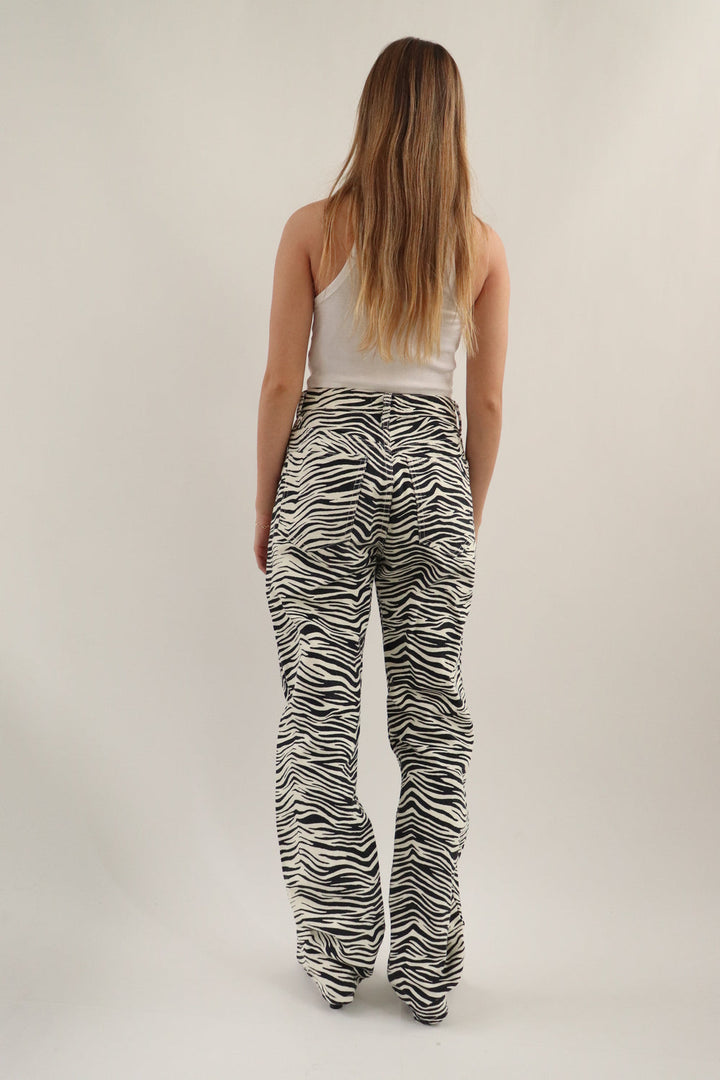 Pantalon Estampado Zebra