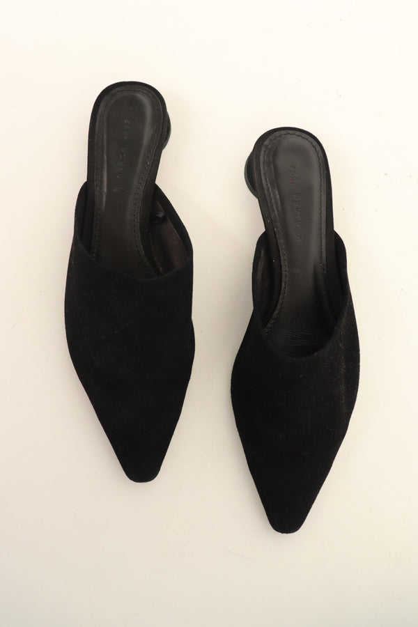 Flats Suede Negras