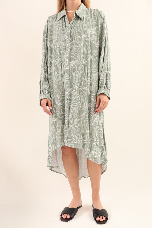 Camisa Vestido Verde