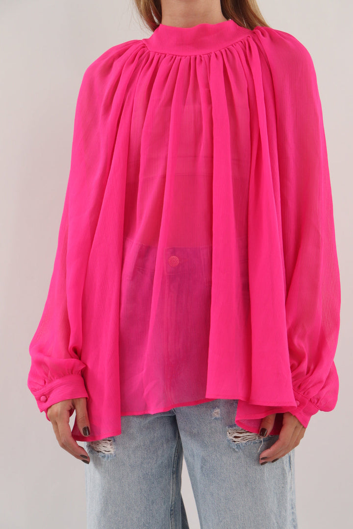 Top Fucsia Traslucido