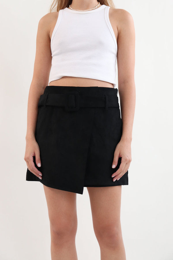 Falda Short Negro