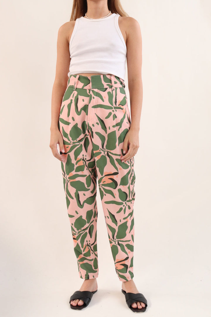 Pantalon Rosado Estampado