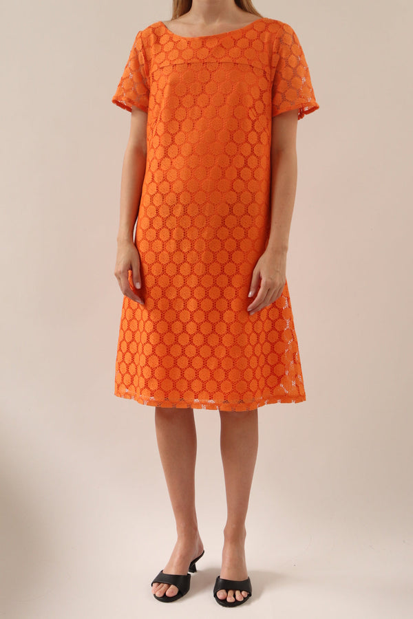 Vestido Encaje Naranja