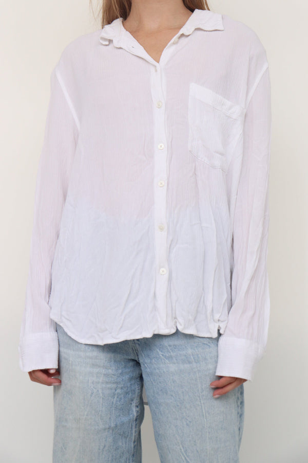 Camisa Blanca Manga Larga