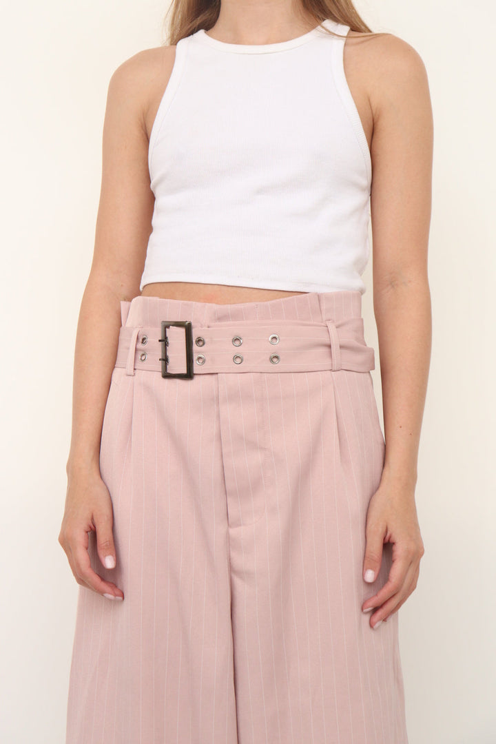 Pantalon Palazzo Rosado