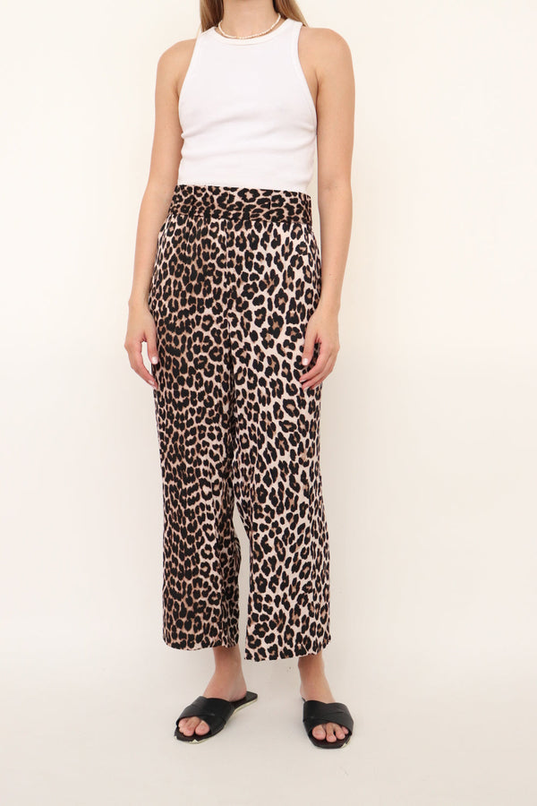 Pantalon Leopardo Satinado