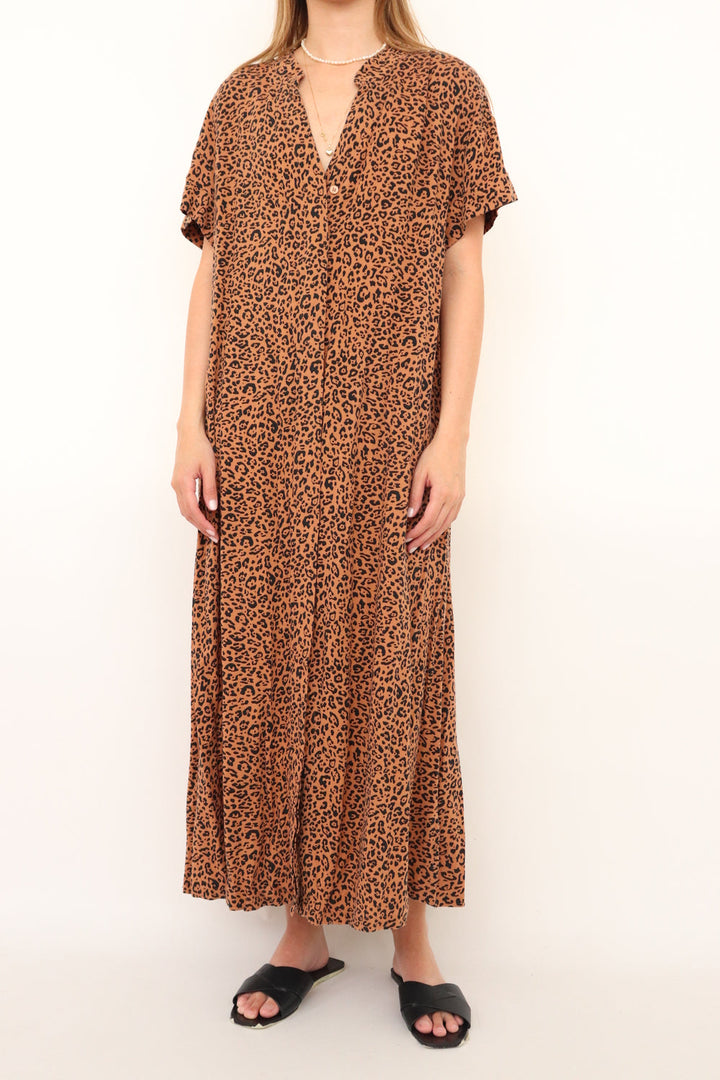 Vestido Leopardo Midi