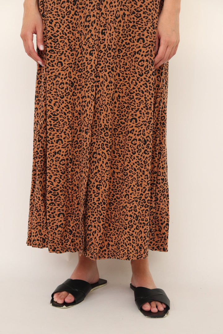 Vestido Leopardo Midi