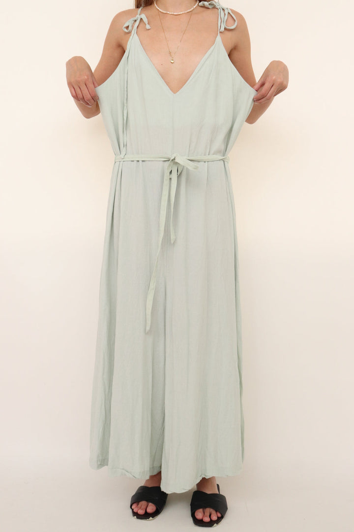 Vestido Menta Amarrar