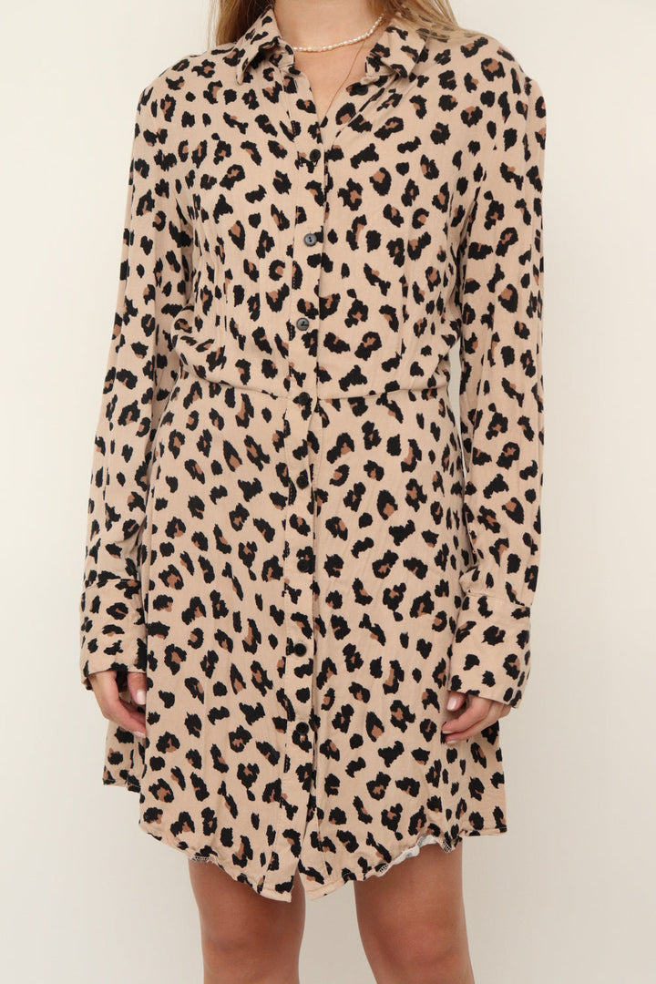 Vestido Leopardo Botones