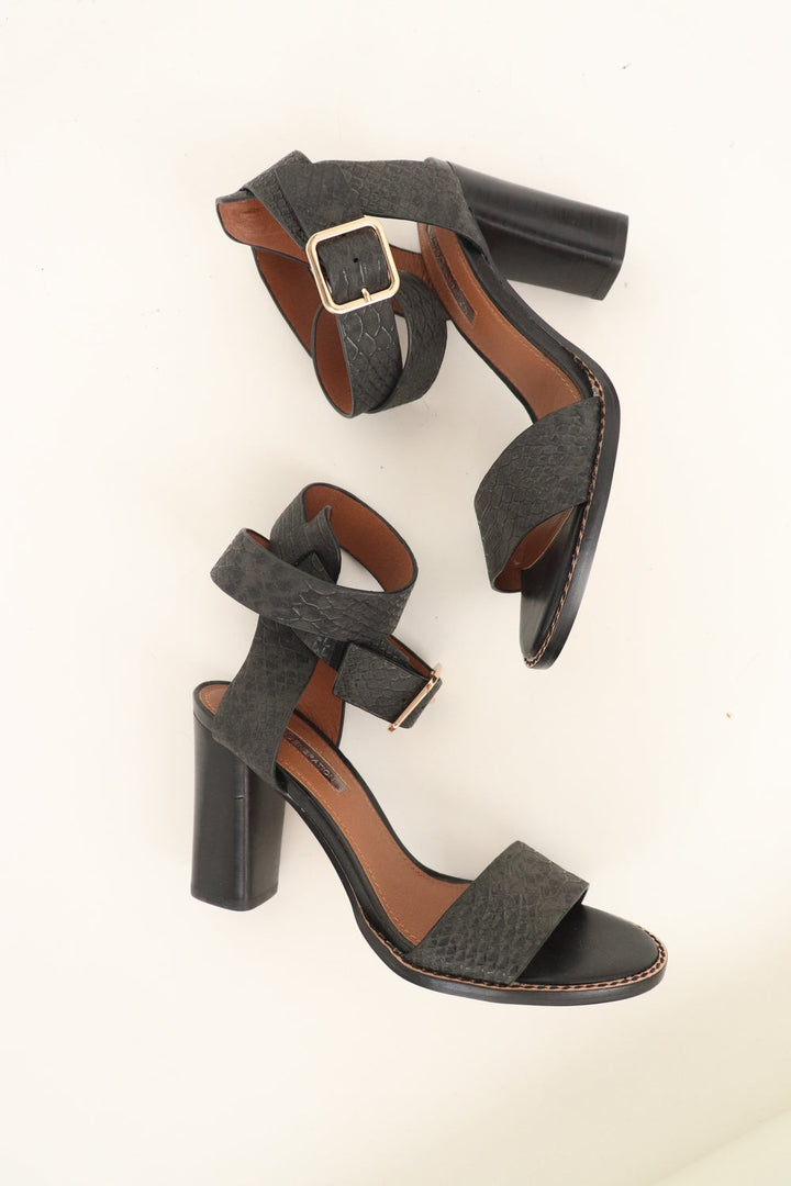 Tacones Piton Negros