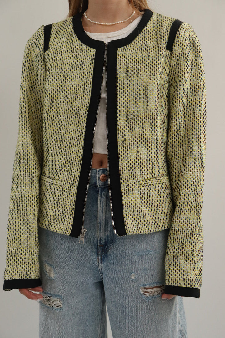 Chaqueta Amarilla Zipper