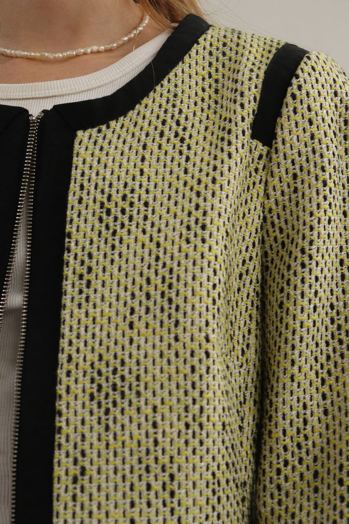 Chaqueta Amarilla Zipper