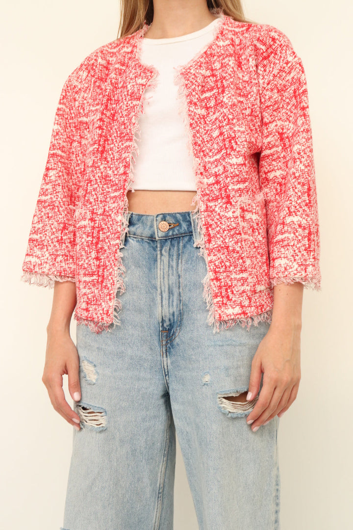 Chaqueta Roja Crop