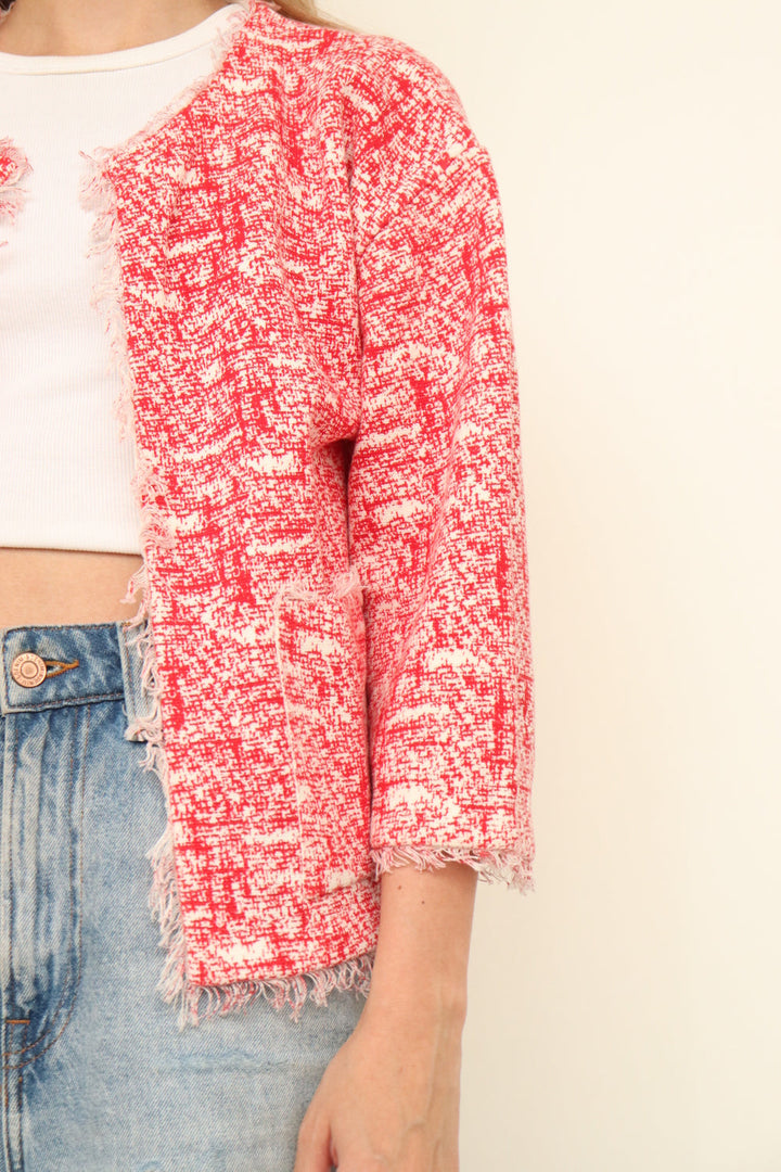 Chaqueta Roja Crop