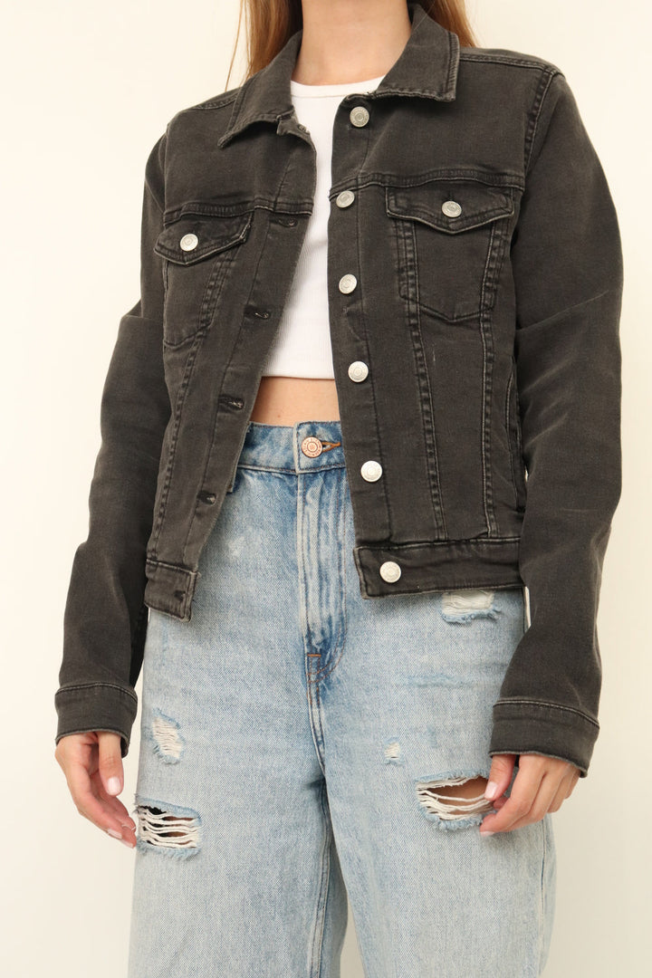 Chaqueta Denim Negra