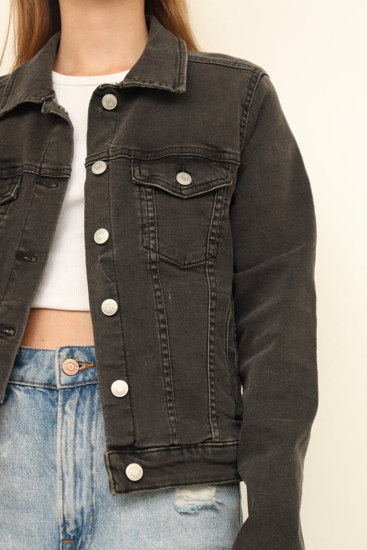 Chaqueta Denim Negra