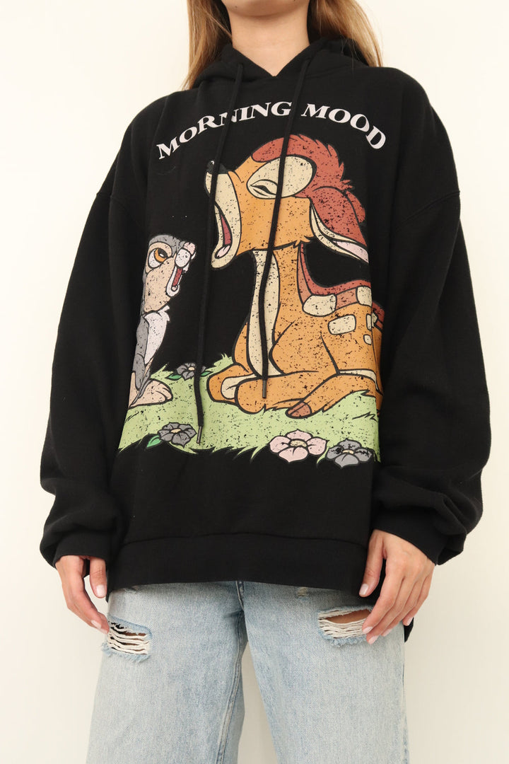 Hoodie Negro Bambi