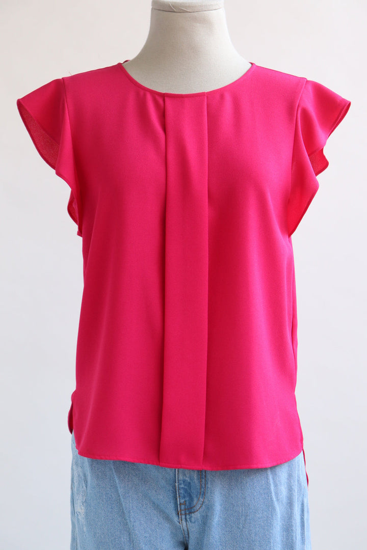 Top Fucsia Relieve