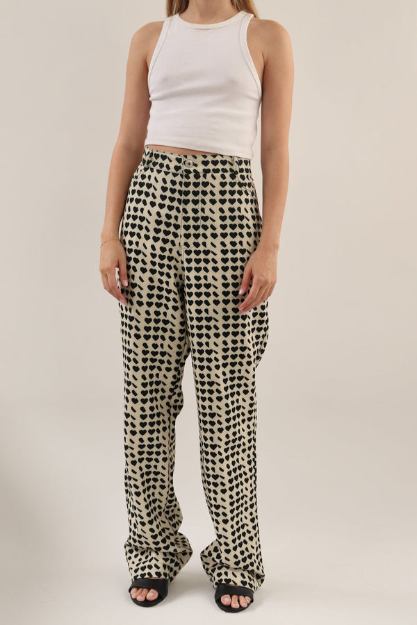 Pantalón Corazones Negros