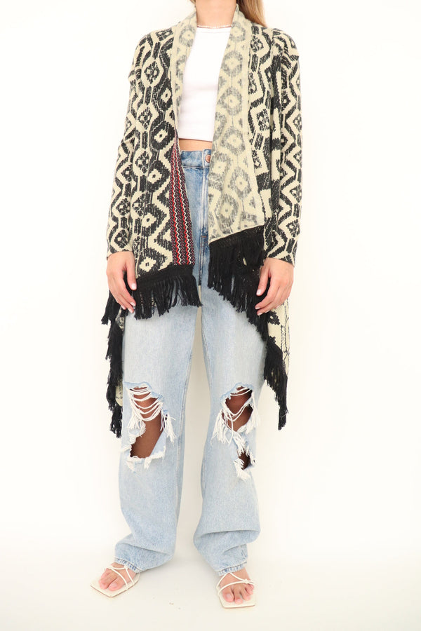 Cardigan Tribal Beige