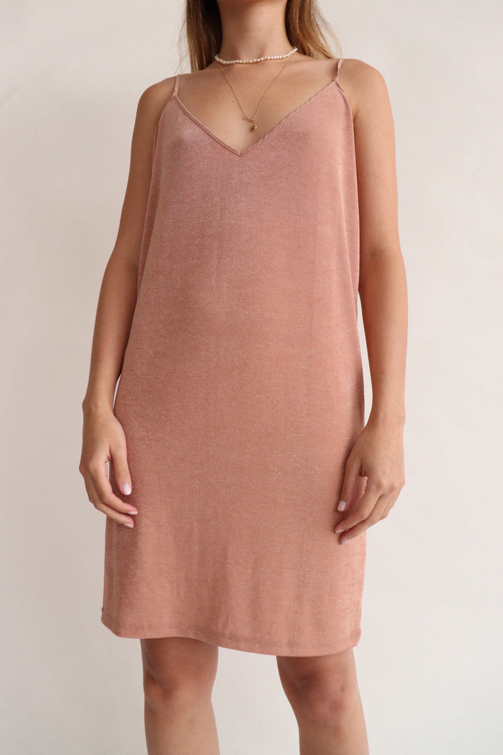 Vestido Slip Rosado