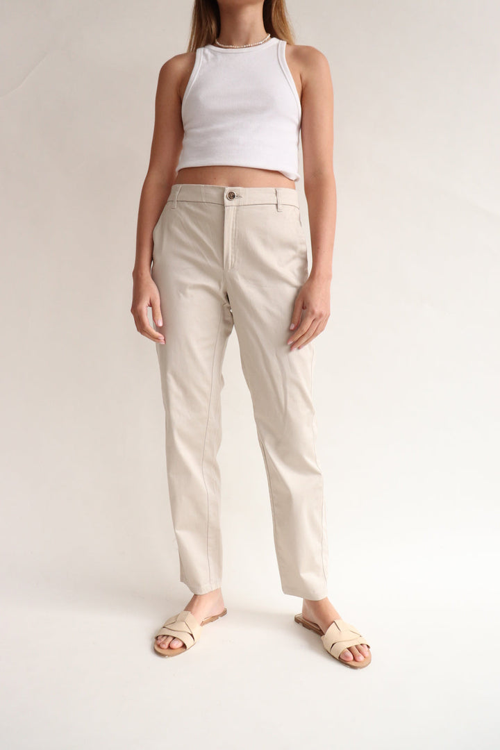 Pantalon Chino Beige