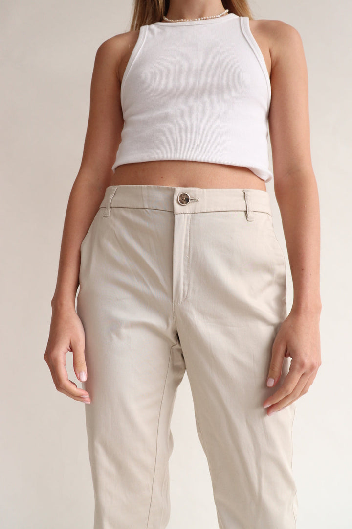 Pantalon Chino Beige