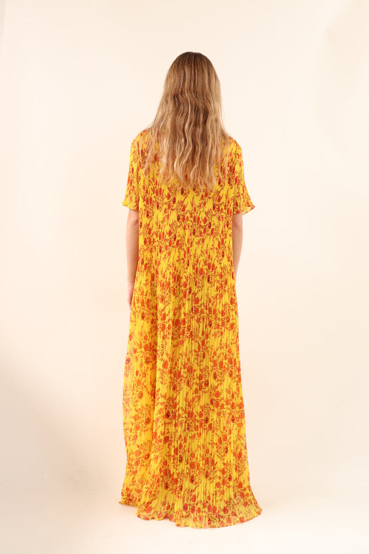 Vestido Amarillo Flores