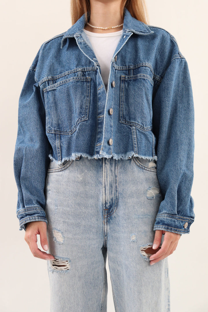 Chaqueta Denim Crop