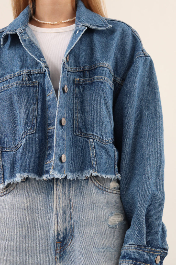 Chaqueta Denim Crop