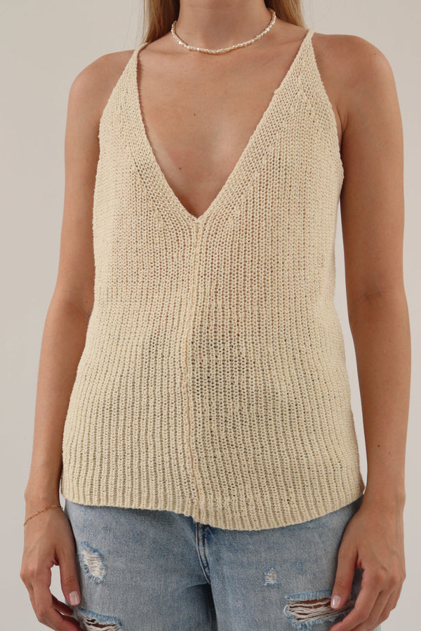 Top Tejido Beige