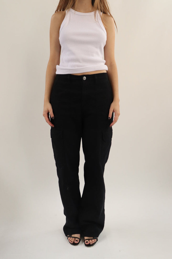 Pantalon Cargo Negro