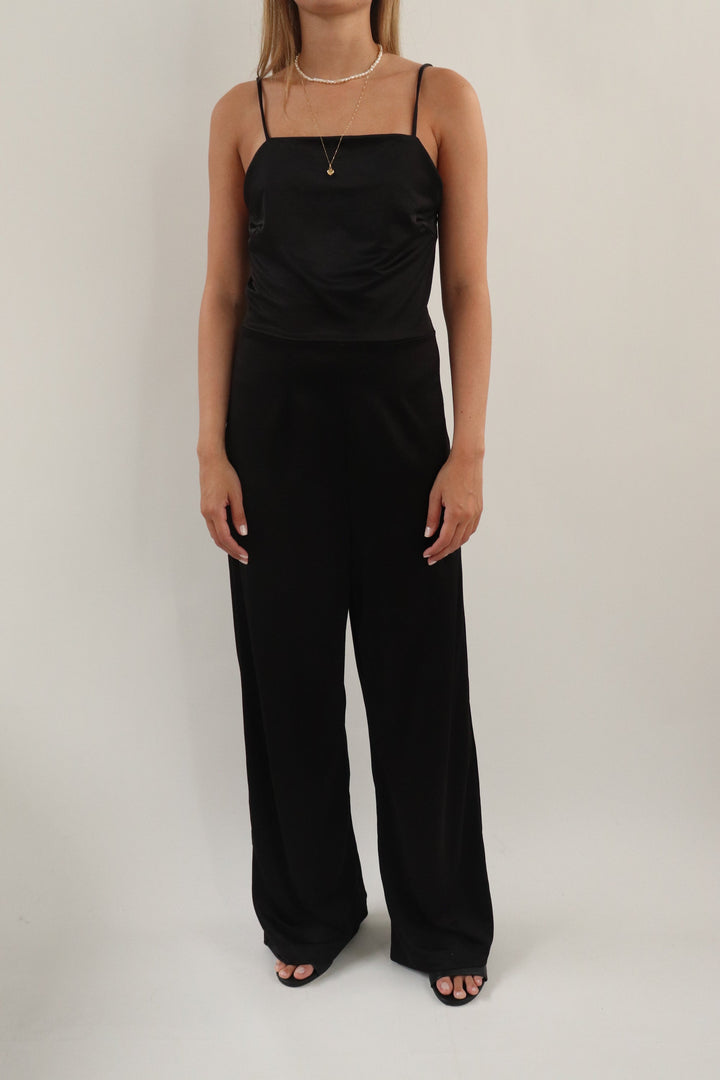 Jumpsuit Satinado Negro