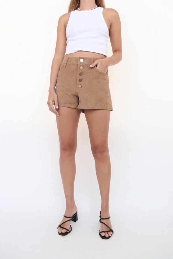 Short Suede Miel