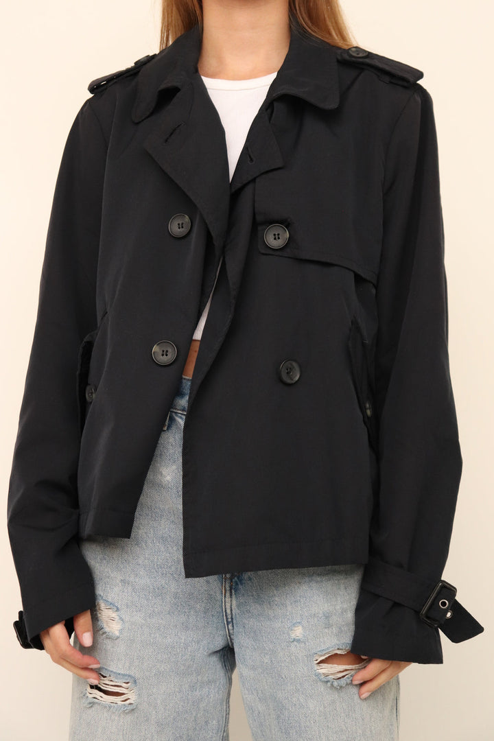 Trench Coat Crop