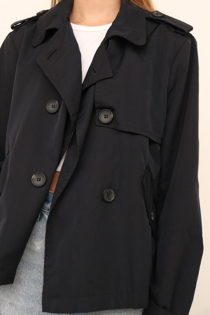 Trench Coat Crop