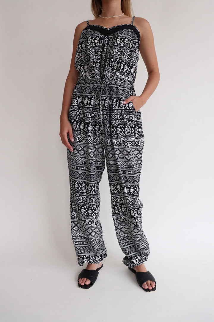 Jumpsuit Negro Tribal