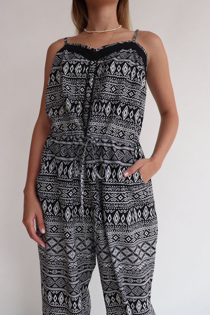 Jumpsuit Negro Tribal