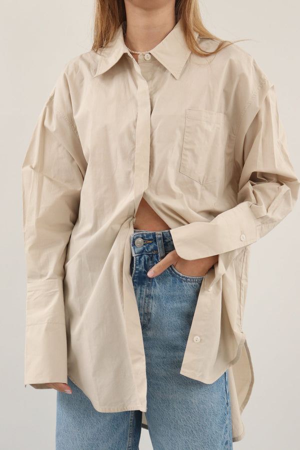 Camisa Beige Botones