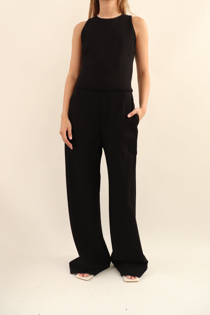 Jumpsuit Negro Cinturon