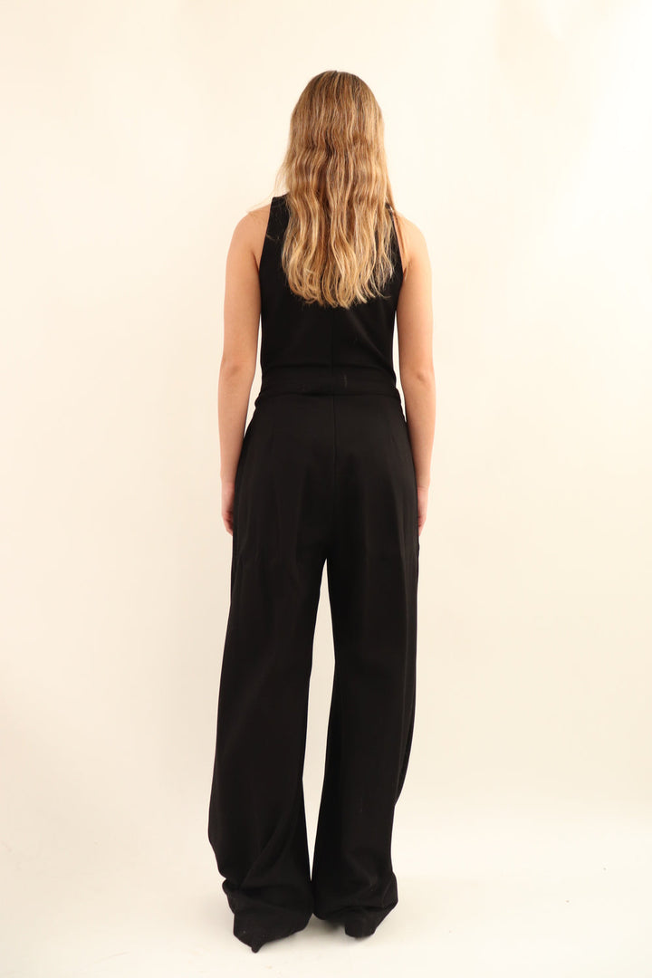 Jumpsuit Negro Cinturon