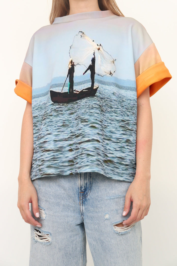 Camisa Estampada Pescadores