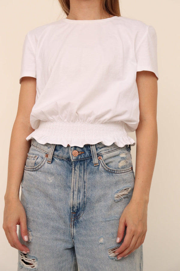 Camiseta Blanca Arrunchada