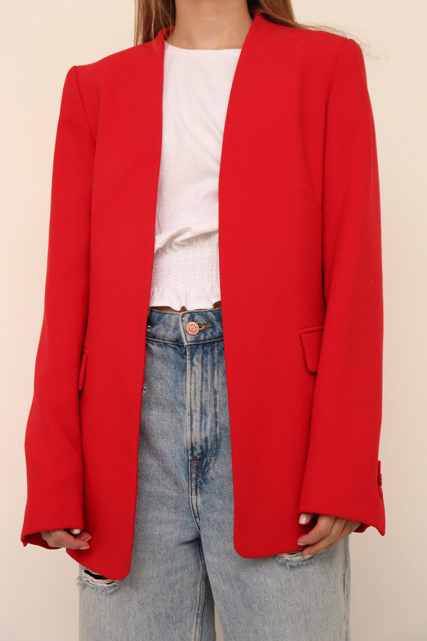 Blazer Rojo Hombreras