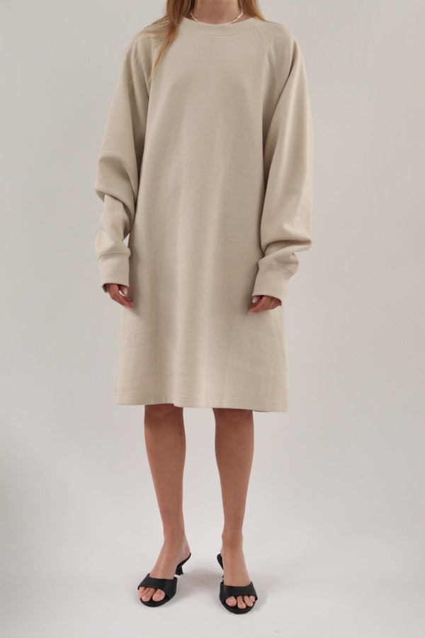 Vestido Sweatshirt Beige