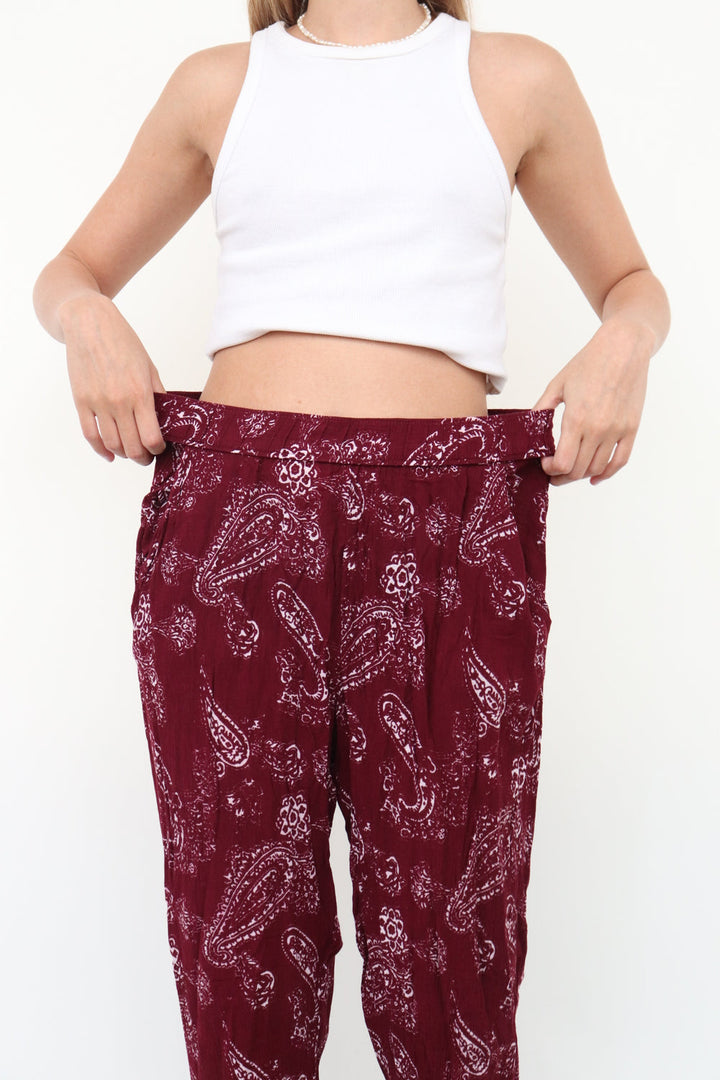 Jogger Vinotinto Paisley